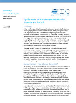 IDC white paper - BearingPoint//Beyond SaaS Digital Business Platform