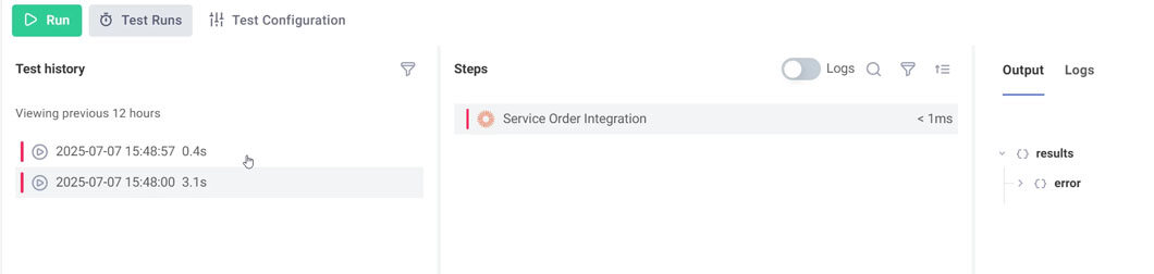 Built in test runner function image